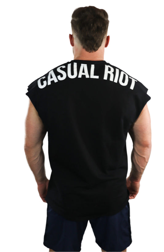 SOFTEST MUSCLE TEE- BLACK